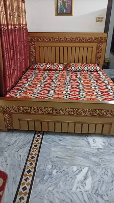 Wooden used bed for sale