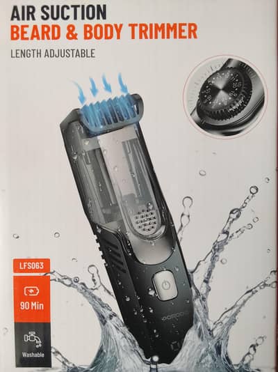 Porodo LFS063 Air Suction Beard & Body Trimmer  03/08/73/99/99/8