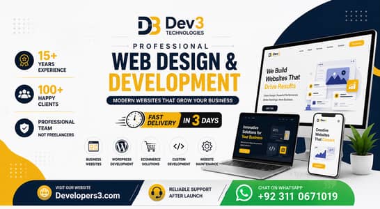 Web Design & Development Services in Islamabad