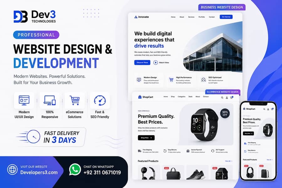 Web Design & Development Services Lahore 1