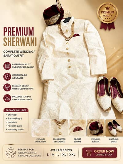 Groom sherwani