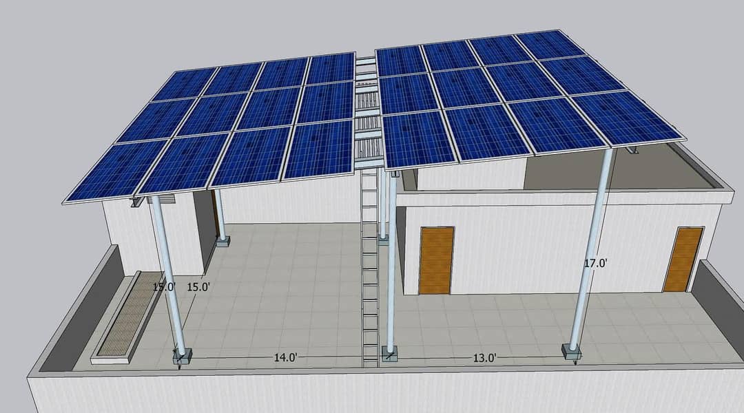 Professional Solar Panel Structure Installation Services 0