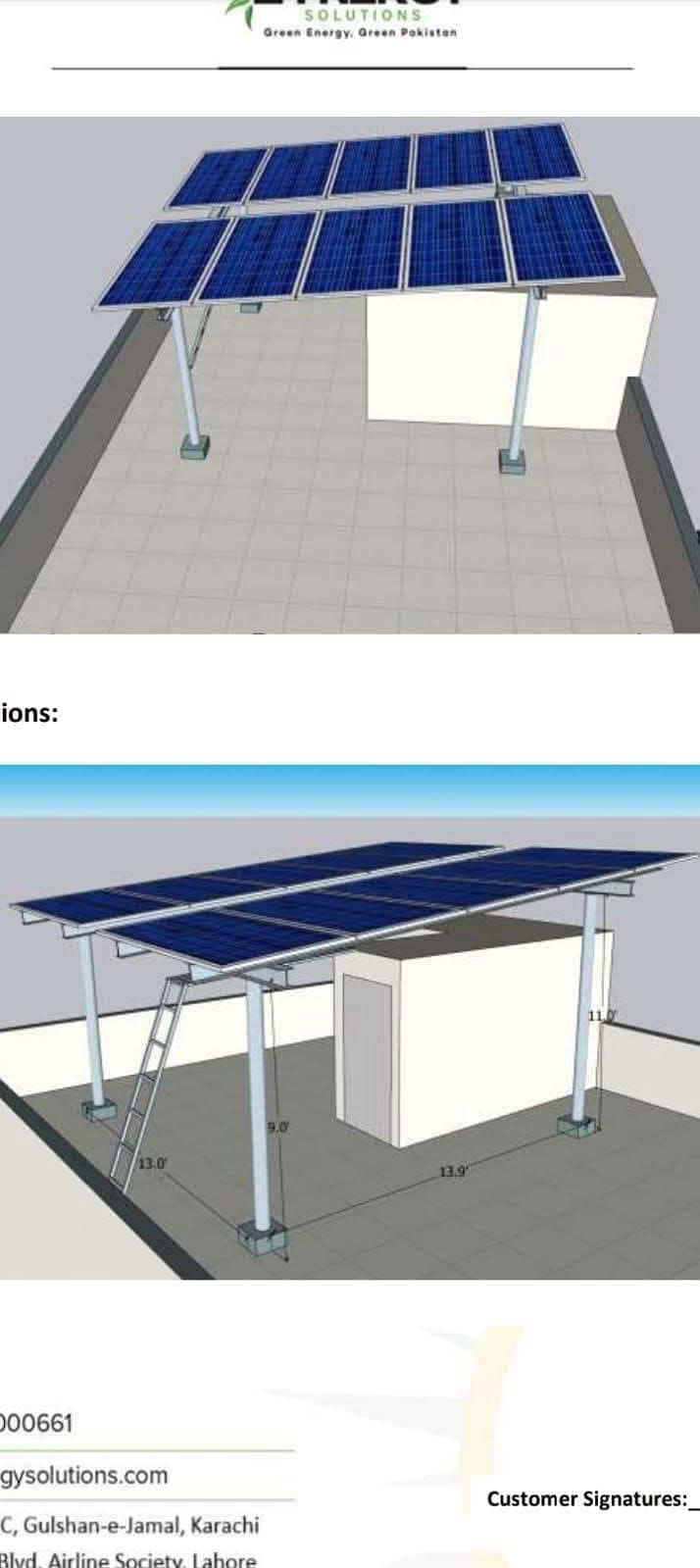 Professional Solar Panel Structure Installation Services 6