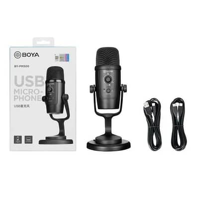 Boya BY-PM500 Professional USB Condenser Microphone – Like New.