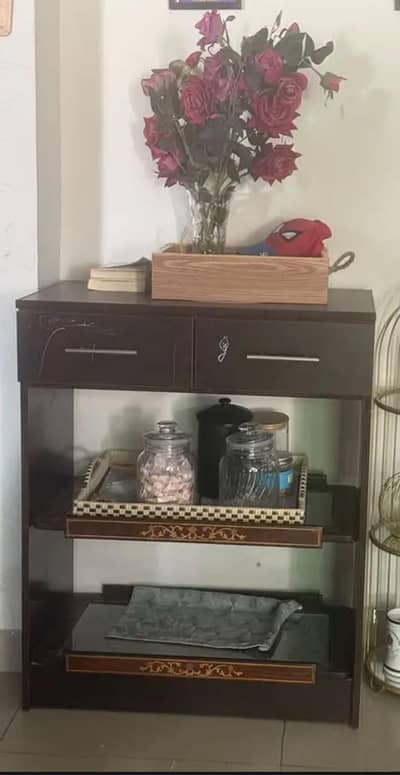coffee station, book rack, Chester