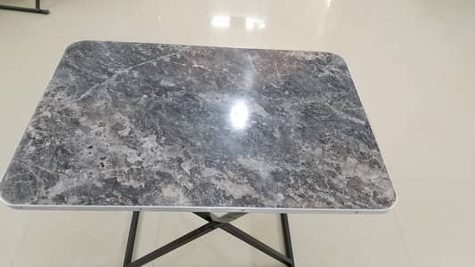 Set of 6 Foldable X-Frame Mess Tables - Like New
