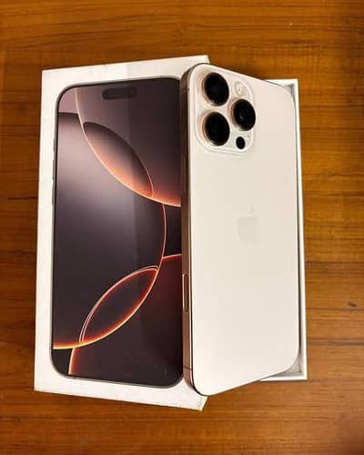 iPhone 16 Pro Max JV - Desert Titanium with complete BOX