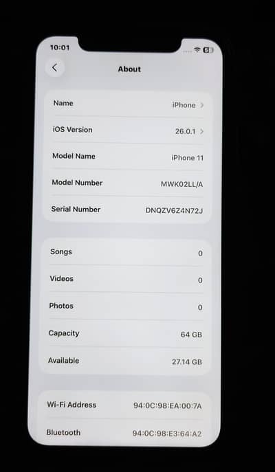 I PHONE 11 64 GB TRUE TONE FACE ID WORKING
