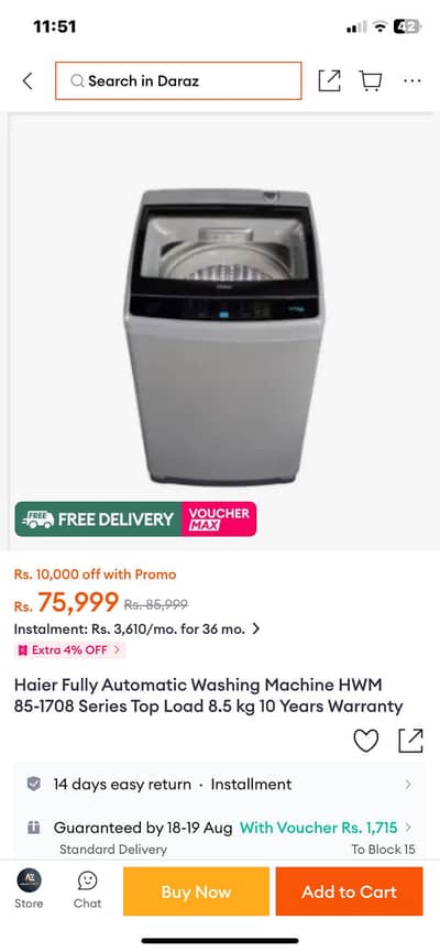 Haier Fully Automatic Machine