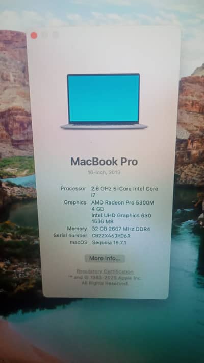 MacBook 16inch 2019