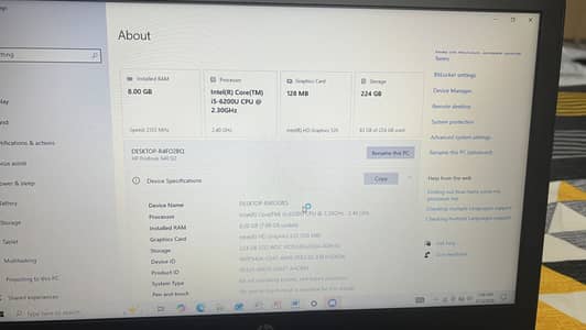 Hp Pro book corr i5 6th Gen
