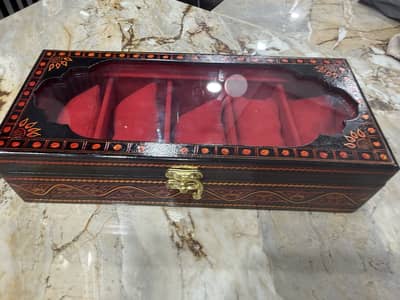 Handmade wooden watch box