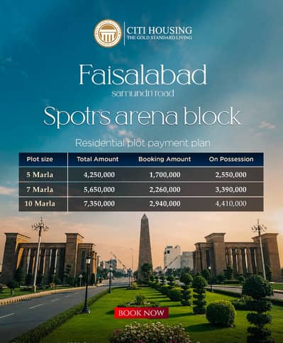 Get In Touch Now To Buy A Prime Location Residential Plot In Citi Housing Samundri Road