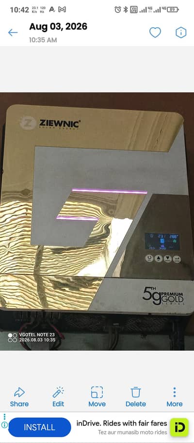 zewnic gold 5g solar inverter