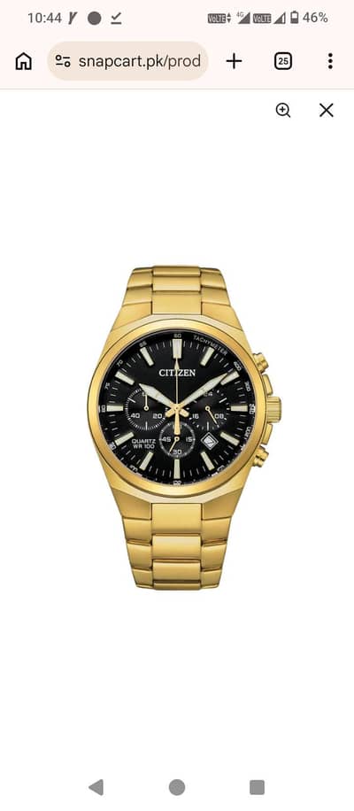 citizen Gold plated watch for men
