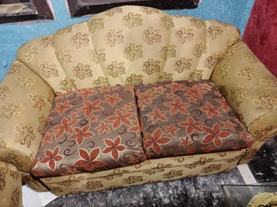 6 Seater Elegant Floral Sofa Set (3+2+1) for Sale in Lahore