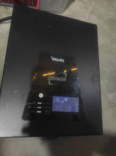 Homage vertex ups + solar inverter 1.2kva 1000w single battery working
