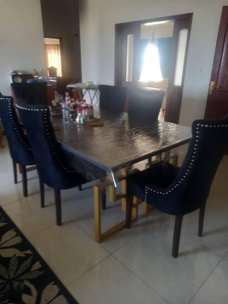 Dining table set 8 chairs 0