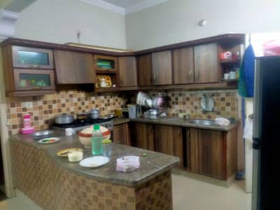 three bed dd ground floor portion for rent in johar