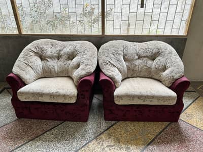 5 Seater Sofa Set – 3 Seater + 2 Single Sofas