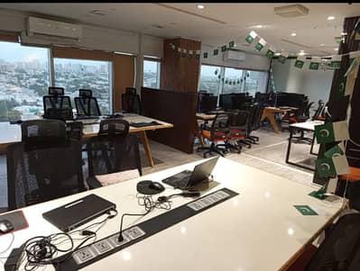 Chance Deal : 4500 Sqft Modern Architectural Furnished Office In Prime Location Of Shahrah e Faisal At Low Rent.