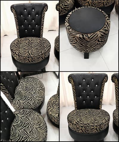 luxury lounge chairs set 2 chairs +1 ottoman. . good condition