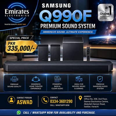 Samsung Q990F Soundbar | Premium Home Theater