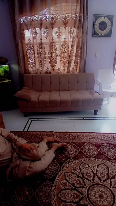 L shap sofa set and sofa cumbed