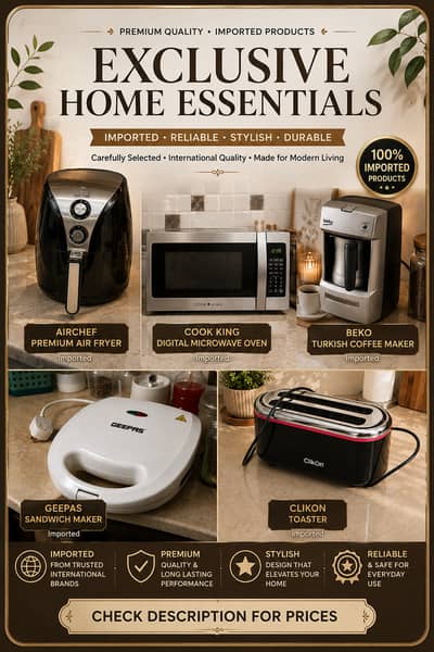 Imported Kitchen Appliances Bundle | Air Fryer, Microwave & More