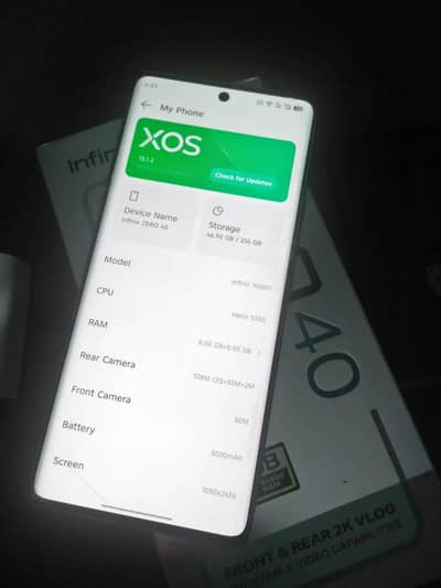 Infinix Zero 40 256gb dual SIM exchange xiaomi note 14 pro