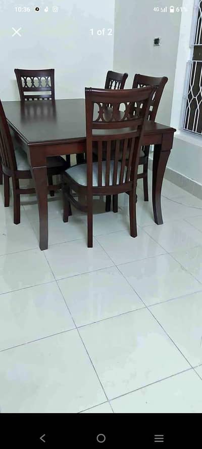 new royal style dining table and chairs