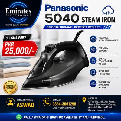 Panasonic 5040 Steam Iron | Premium Steam Iron