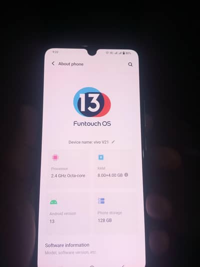 vivo v 21 /8/128/ hai complete Saman Sath hai exchange possible hai