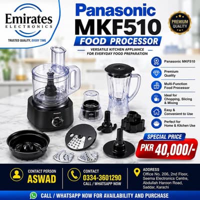 Panasonic MKF510 Food Processor | Premium Kitchen Appliance