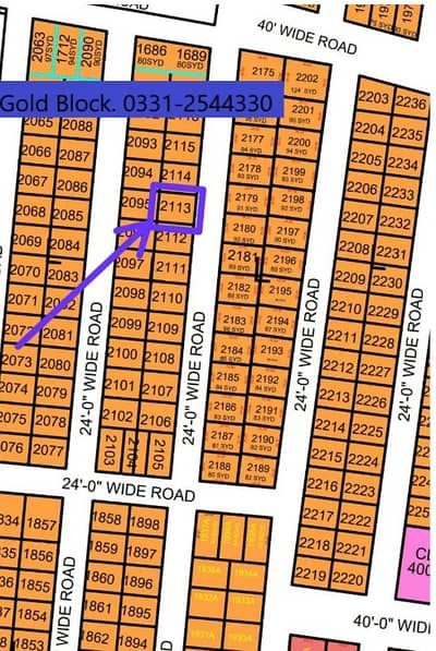 PLOT SALE IN NORTH TOWN RESIDENCY PHASE 1 GOLD BLOCK