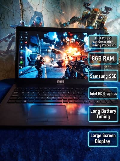 StoneBook Pro P10A Core i5 6th Gen 8GB RAM SSD Gaming Laptop