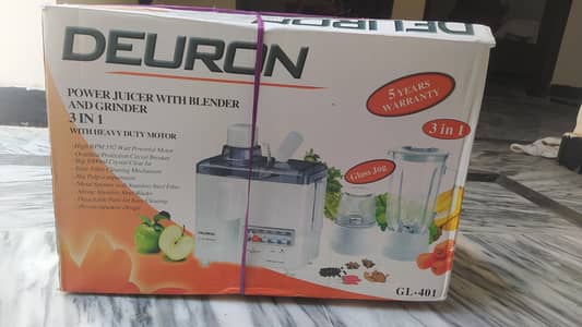 DEURON POWER JUICER WITH BLENDER 3IN 1 ORIGINAL