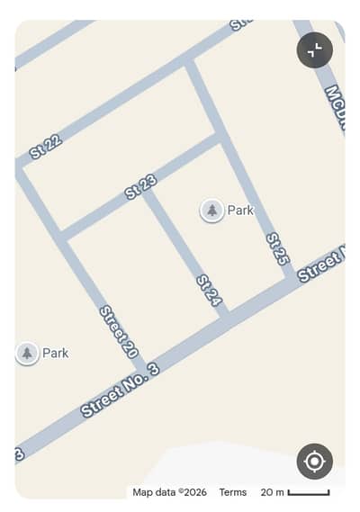 I 15/1 (30x60) 200 sqy park facing near markaz