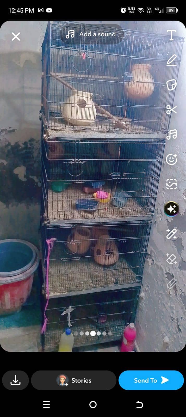 good condition 4 portion cage 0