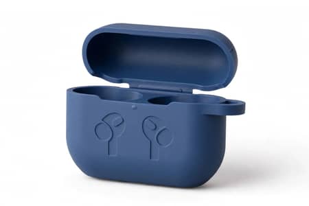 airpods cover Blue-premium Silicone With Hook-Chiniot