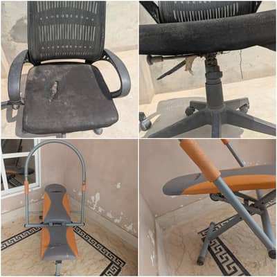 Exerciser for belly and computer chair