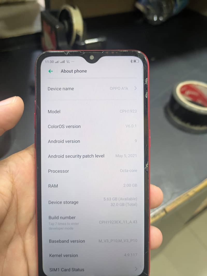 OPPO A1k 1