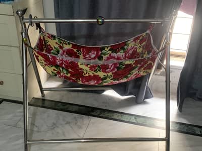 Baby cradle swing  jhula jhulangi stainless steel  foldabale
