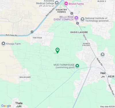 5 Kanal Farmhouse land For Sale Thethar Lahore