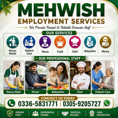Filipino Maid |Driver | Baby Sitter | Maid | Nurse| Couple Maid | Cook