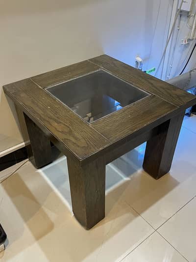 Center table with 2 side tables