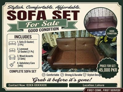 Used sofa set for sale