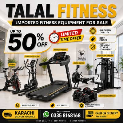 Used treadmills exercise cycles gym machines with warranty