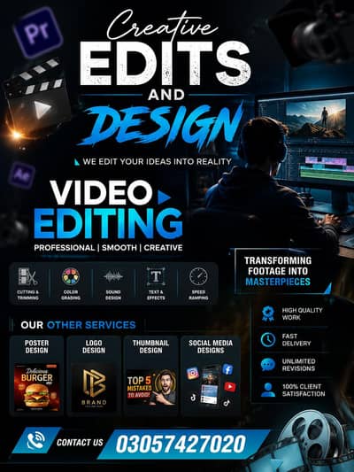 video editing and designing