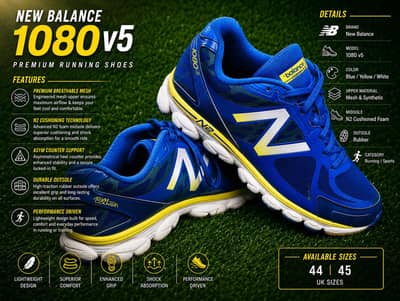 Balance 1080 v5 | Branded Thrift Shoes | Running Sneakers